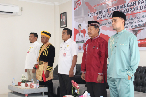 Gebyar Literasi Dispersip 2025: Bedah Buku Pahlawan Kampar Gandulo Datuok Tabano dan Mohammad Amin