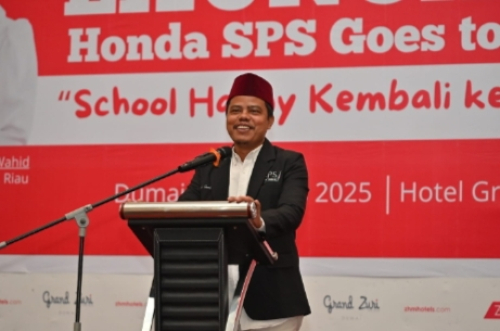 SPS Riau Gandeng Honda Luncurkan Program School Happy Kembali ke Literasi