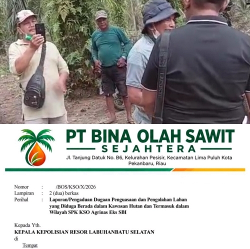 7 Mafia Diduga Penguasa Lahan Kawasan Hutan Eks PT SBI Dilaporkan Ke Polres Labusel: Sprint Turun, Kapolres Segera Panggil