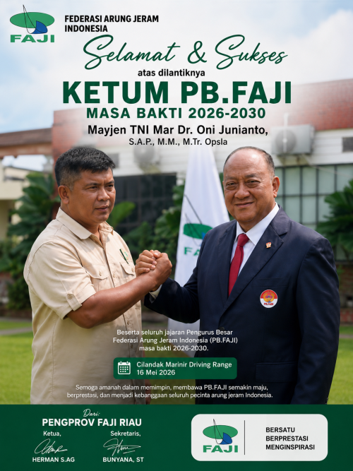 Resmi Dilantik, PB FAJI Siap Dorong Sport Tourism dan Dukung Asta Cita Presiden Prabowo