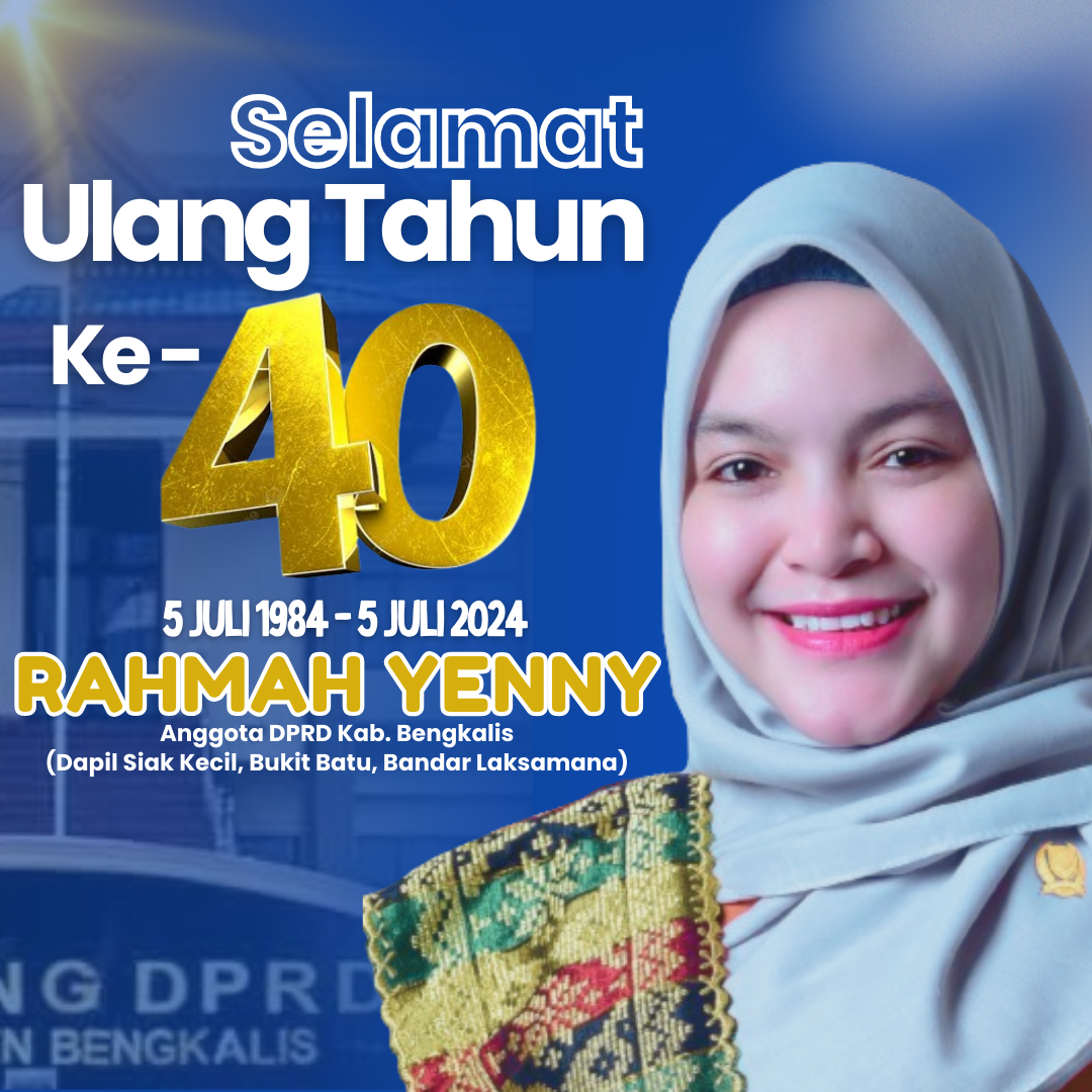 Segenap Media ANDALASTERKINI.COM Mengucapkan Selamat Ulang Tahun ke 40 kepada Rahmah Yenny, S.Sos, M.Si