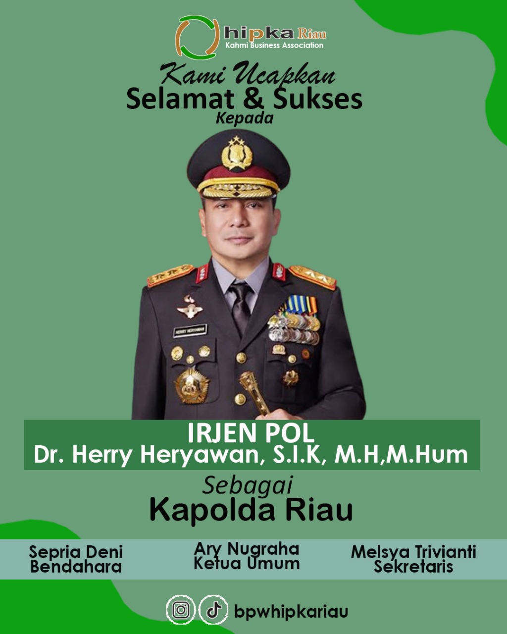 Ketua BPW HIPKA Riau Hadiri Kenal Pamit Kapolda Riau: Perkuat Sinergi Dunia Usaha dan Keamanan Daerah