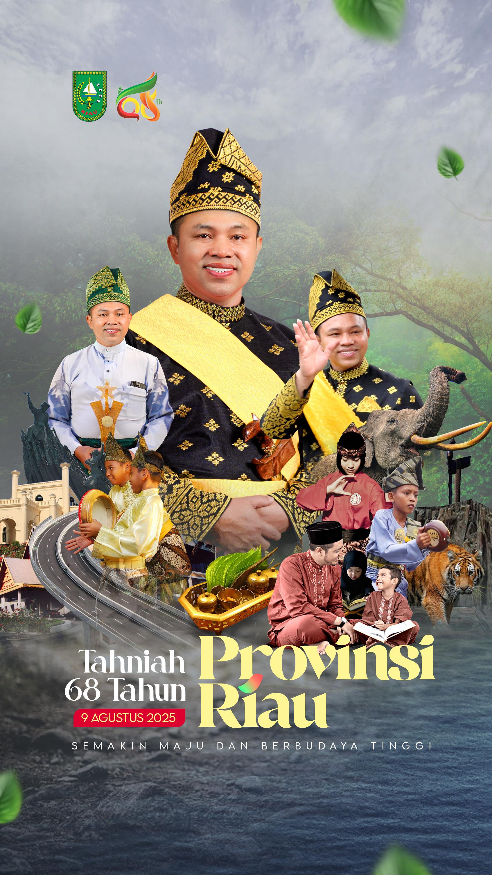 Dirgahayu Provinsi Riau ke 68 tahun 2025
